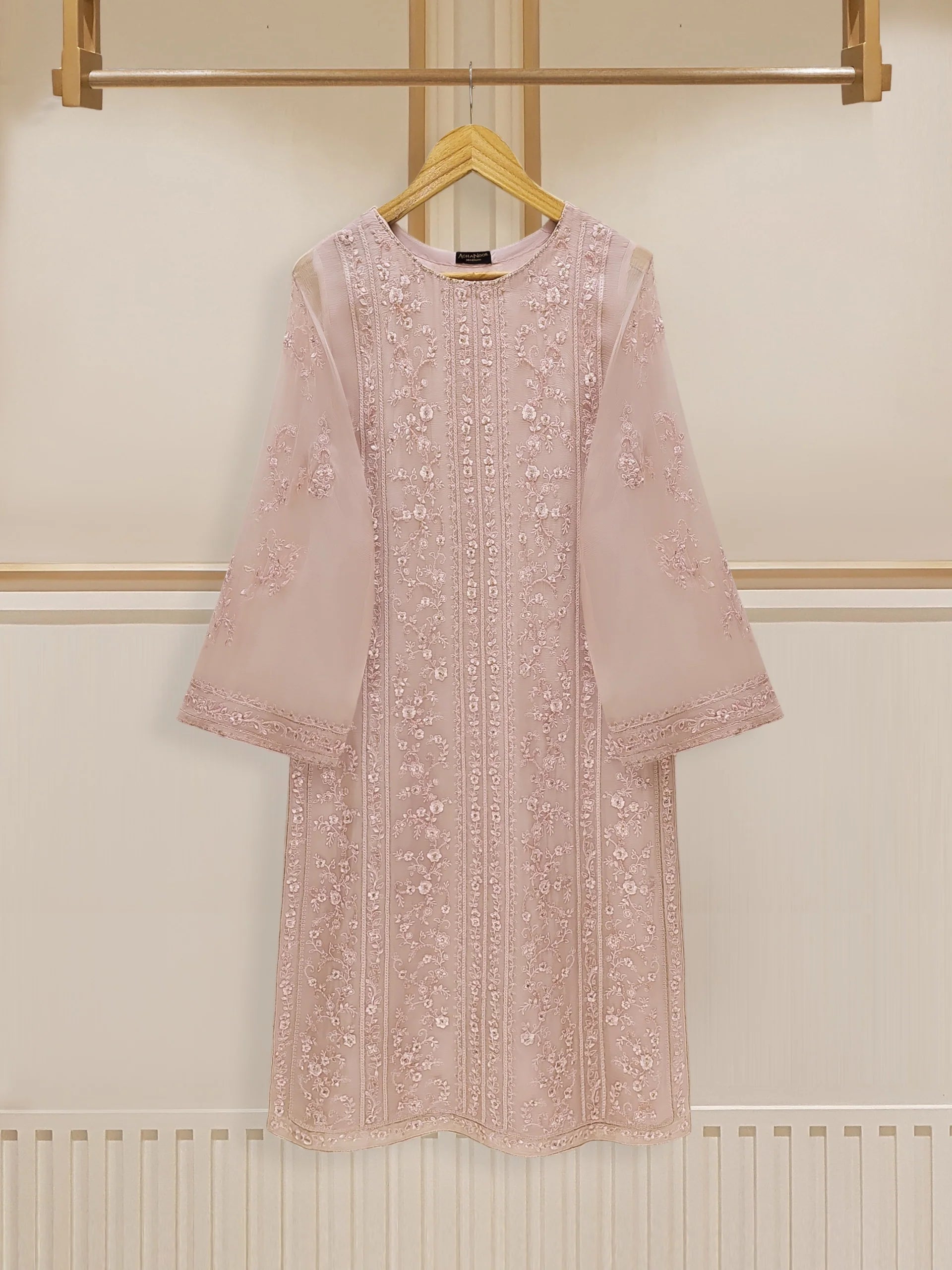 2 Piece - Embroidered Chiffon Suit S109707