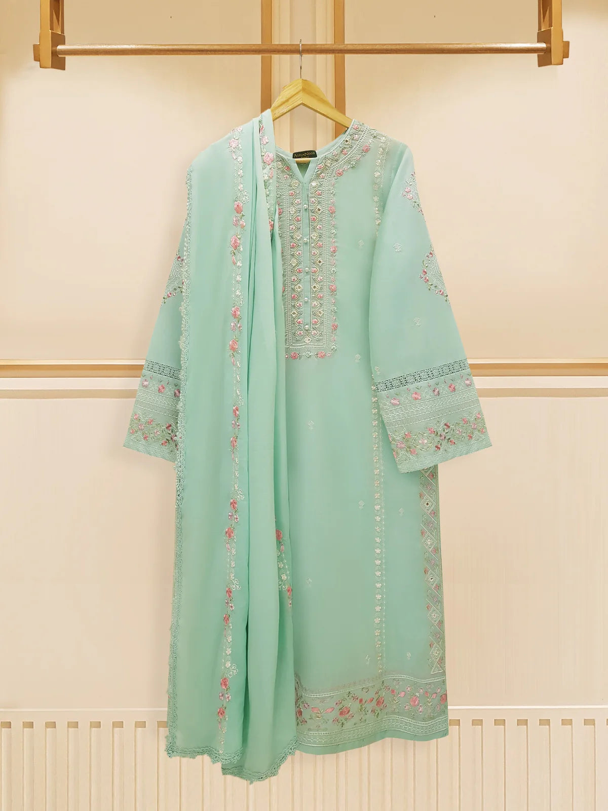 3 PIECE - EMBROIDERED SWISS VOILE SUIT