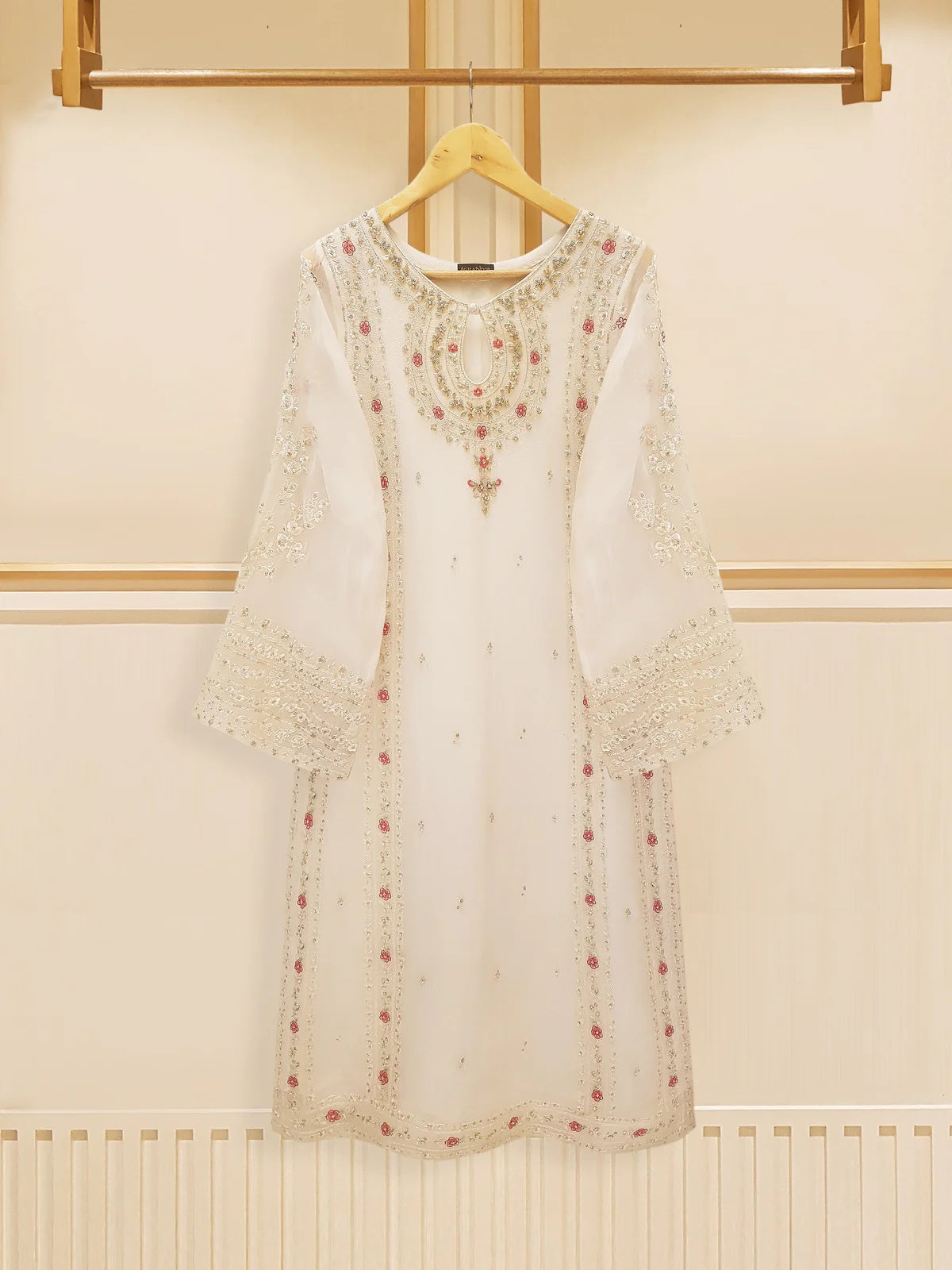 3 PIECE - EMBROIDERED CHIFFON SUIT