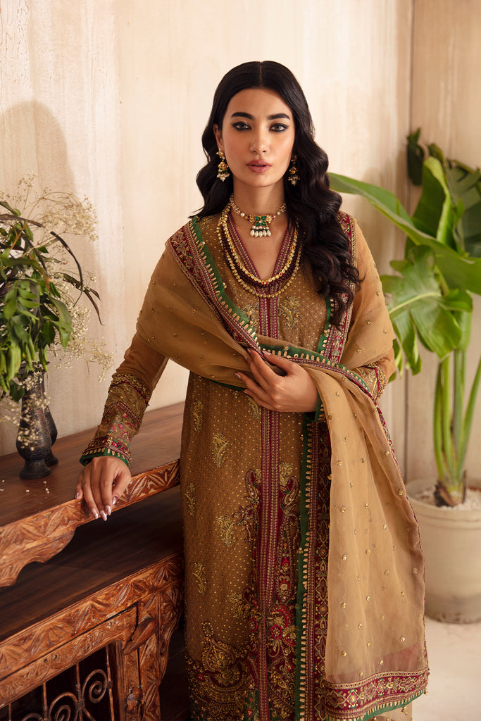 Charmingly Embroidered Elegance: Charizma Chiffon 3-Piece