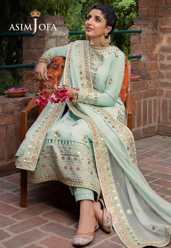Mint Reverie: Asim Jofa's "Shadow Work" - stitched Collection.