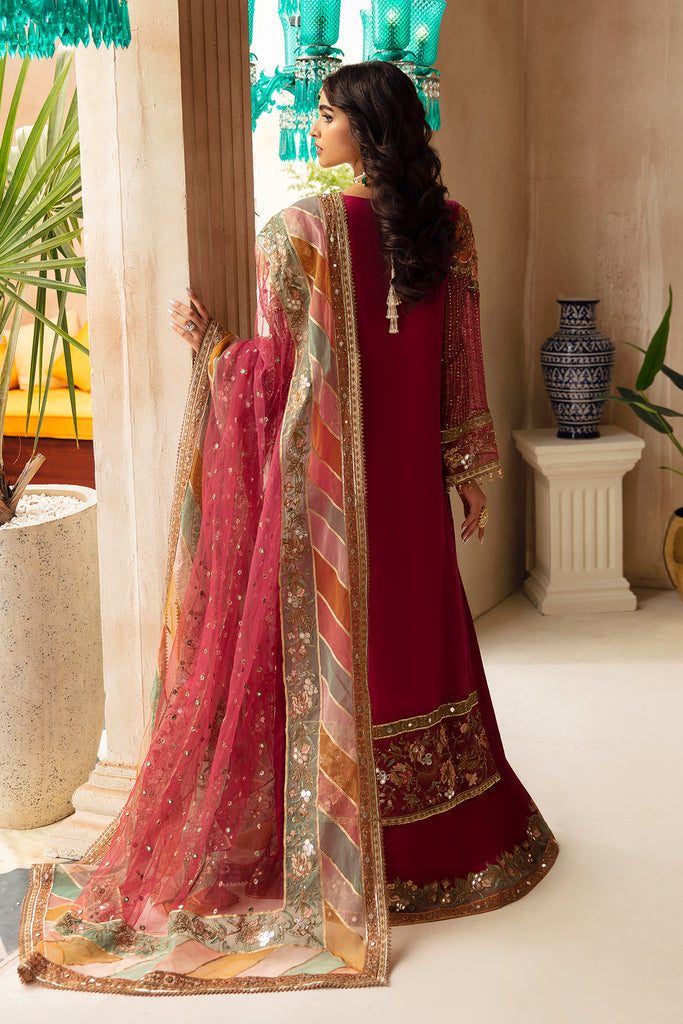 Charizma Elegance: Embroidered Chiffon 3pc Ensemble