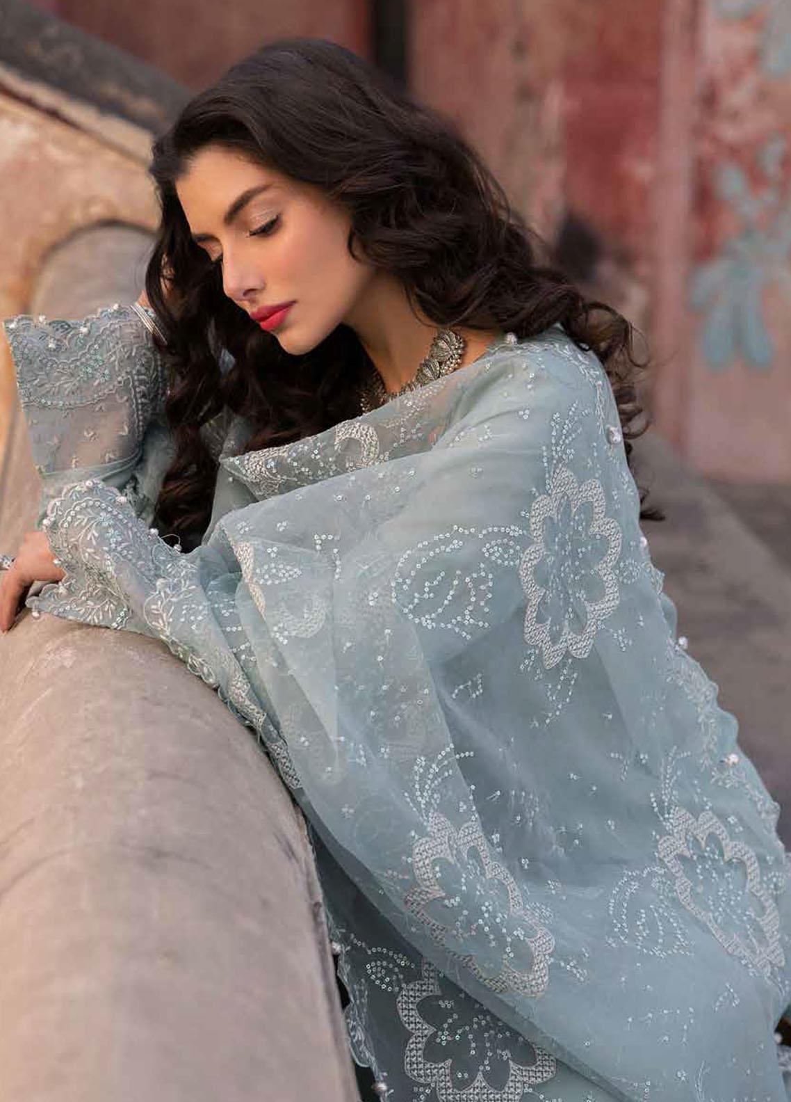 Maya By Nureh Embroidered Lawn Jacquard 3 Piece Suit - NJ-91