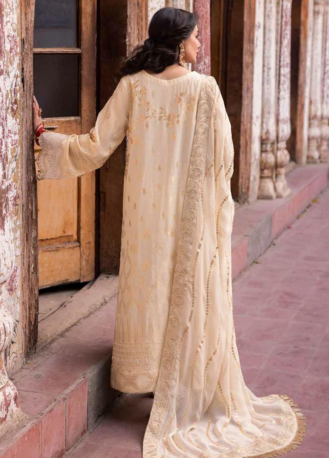 Maya By Nureh Embroidered Lawn Jacquard 3 Piece Suit - NJ-92