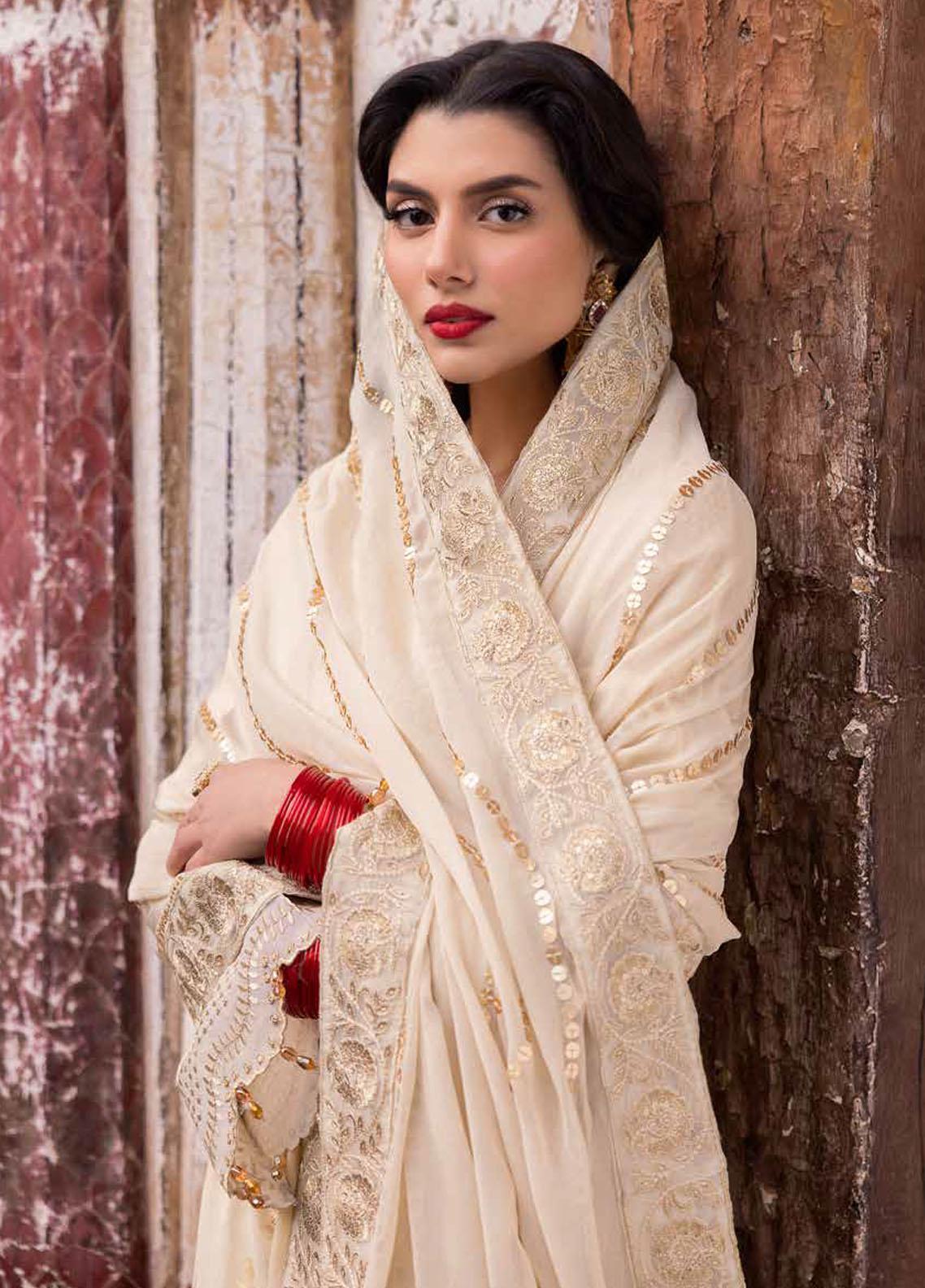 Maya By Nureh Embroidered Lawn Jacquard 3 Piece Suit - NJ-92