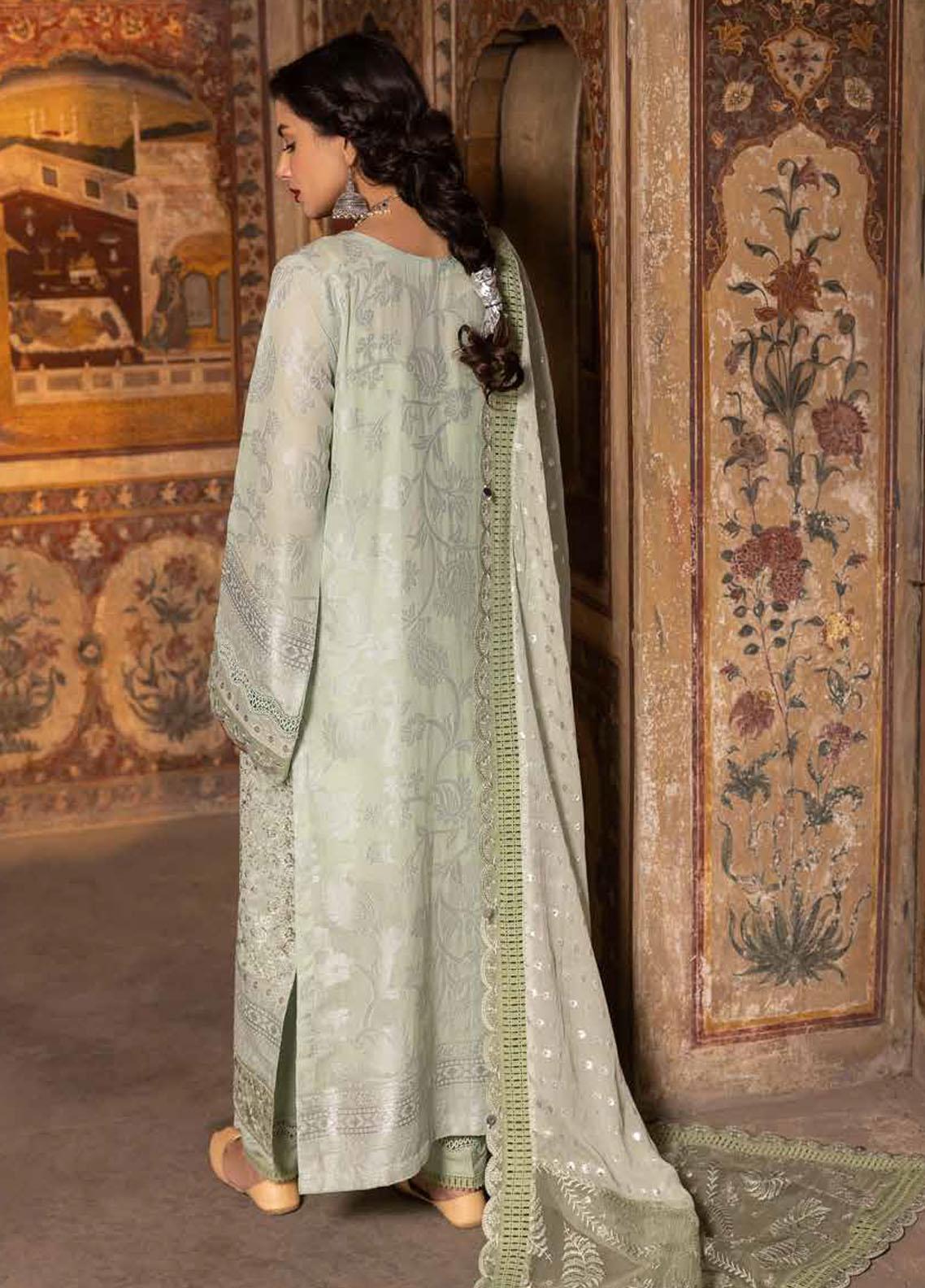 Maya By Nureh Embroidered Lawn Jacquard 3 Piece Suit - NJ-94