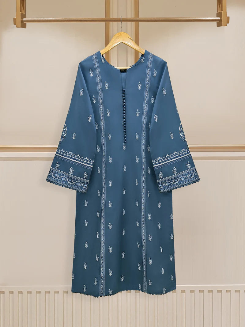 2 Piece - Navy blue -Embroidered Lawn Suit S109784