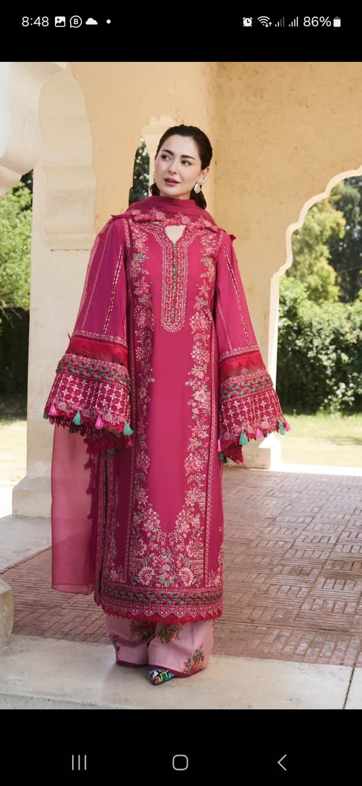 Hussain Rehar - Deep Pink Elegance Ensemble