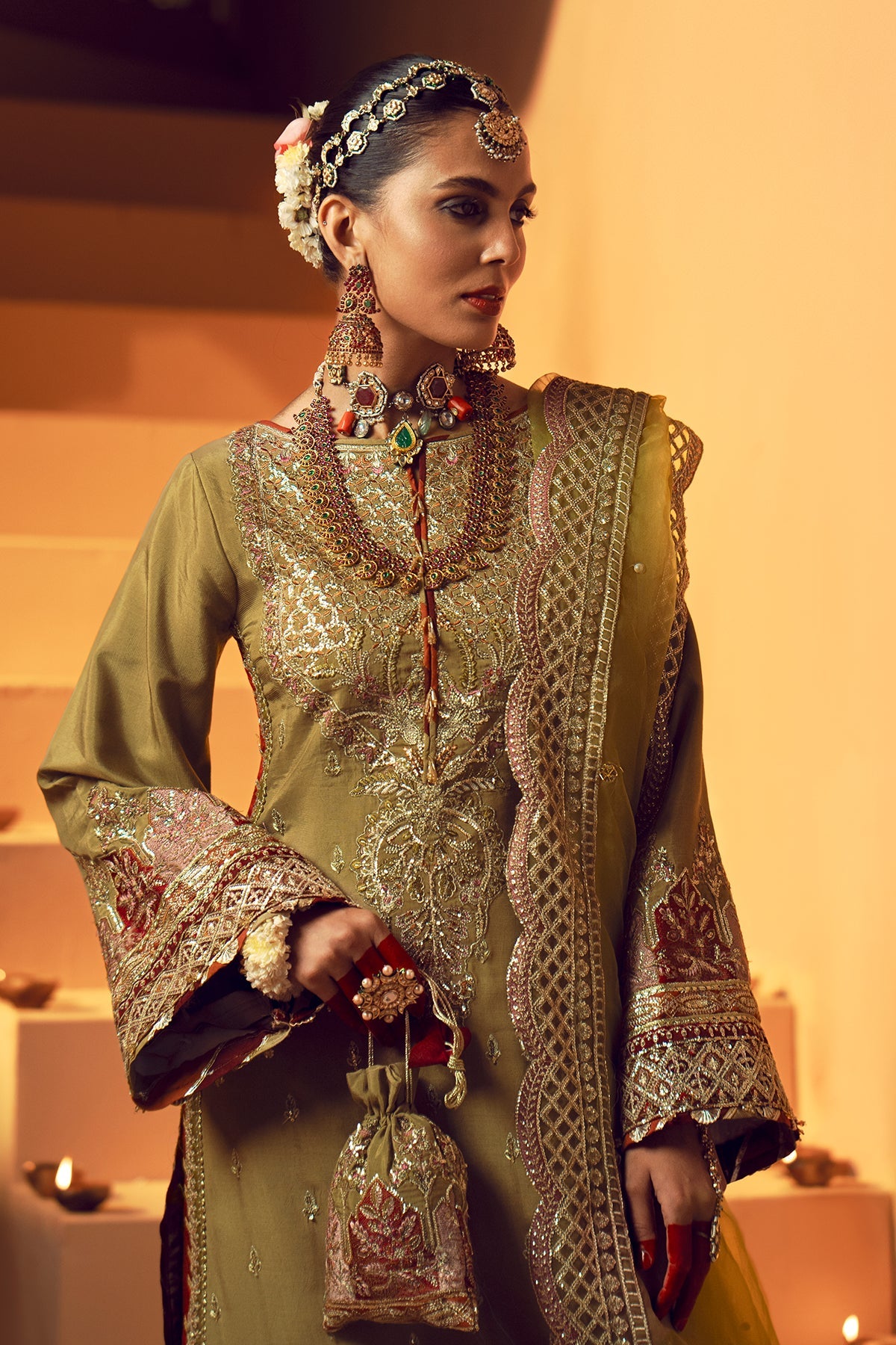 Barsat - AJR Couture Raw Silk Ensemble