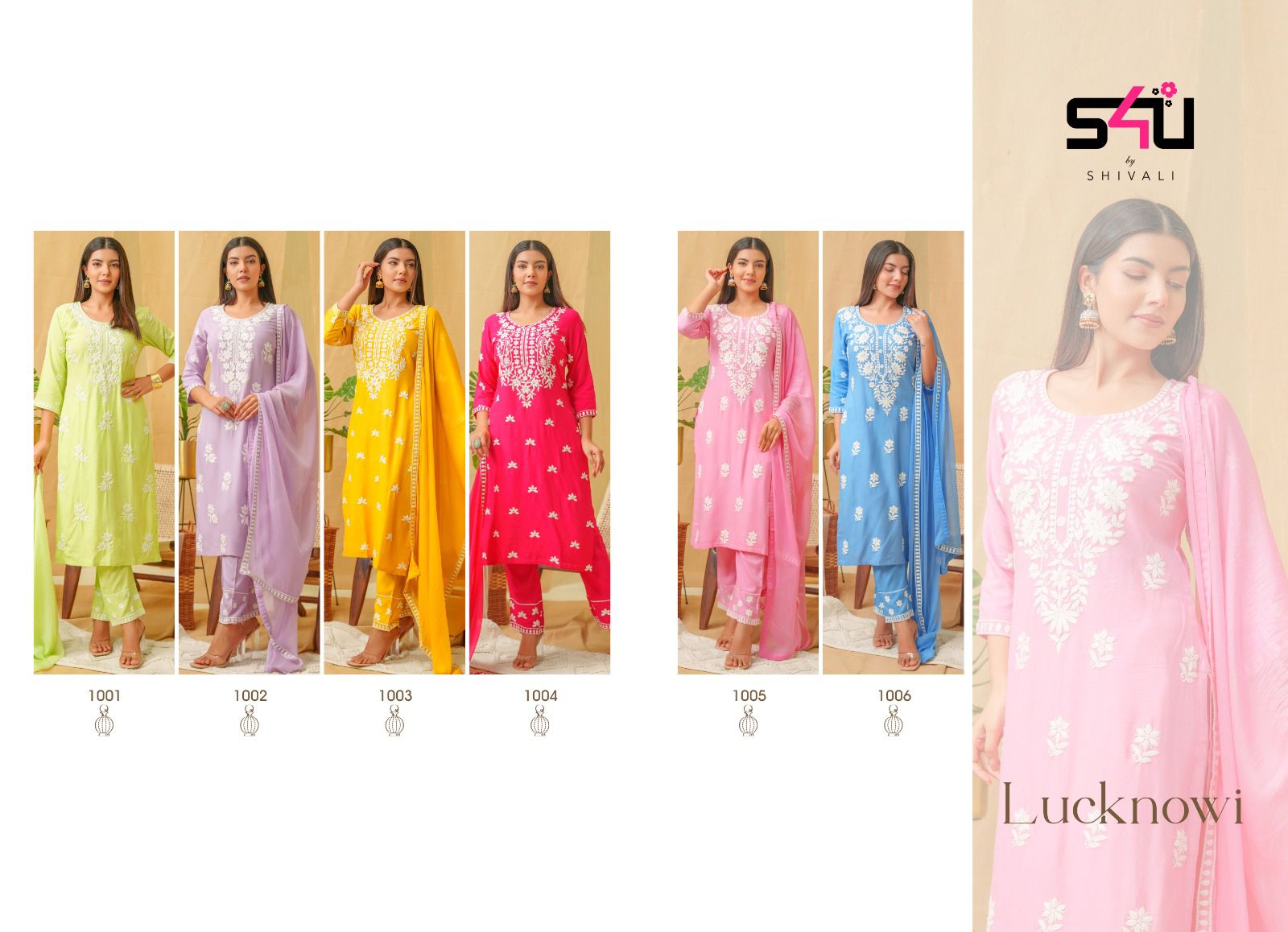 Lucknowi Embroidered Suits