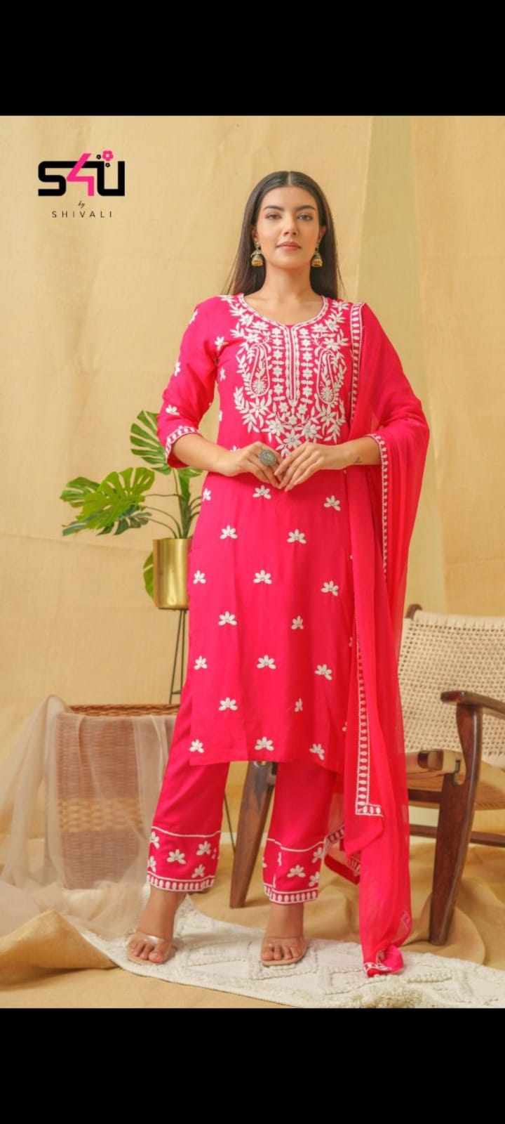 Lucknowi Embroidered Suits