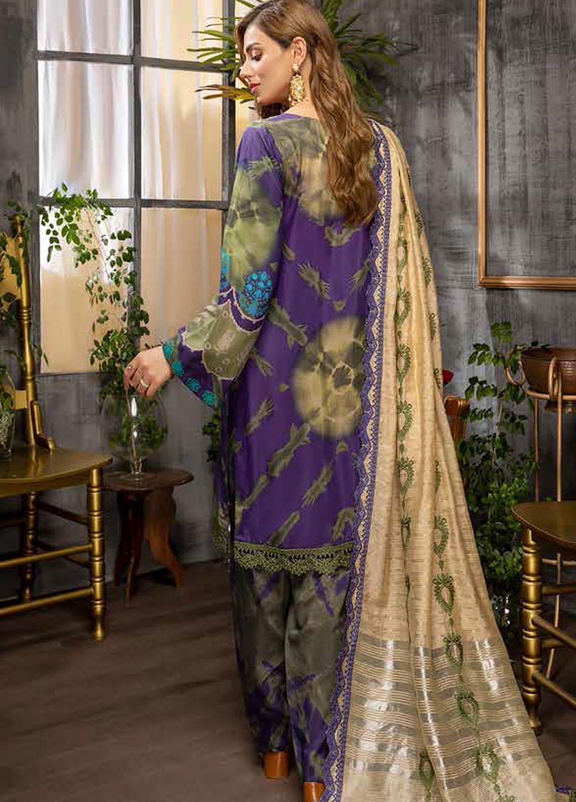 Purple Haze Elegance: Charizma Viscose Silk 3-Piece Suit