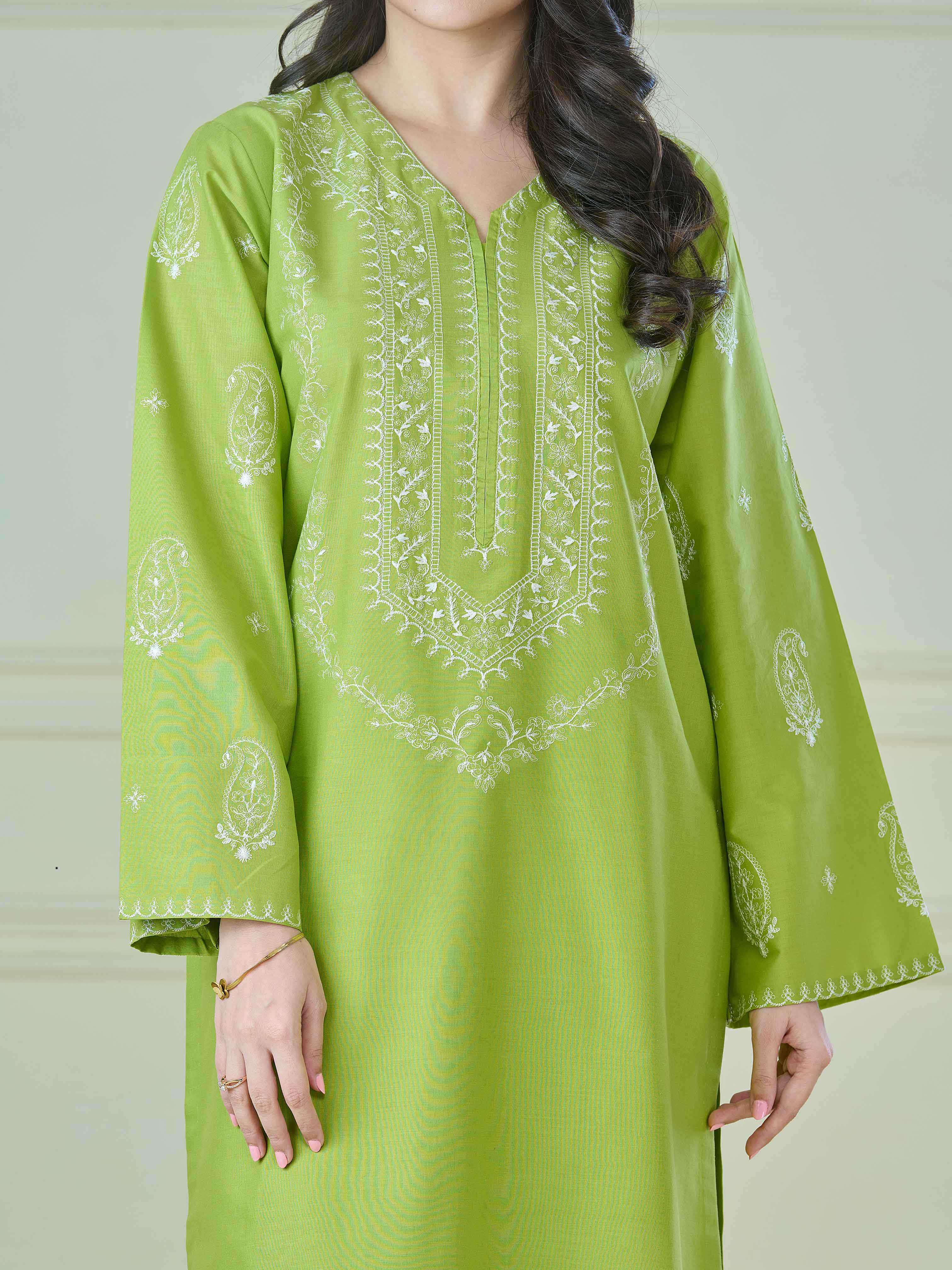 Pure Embroidered Cambric Shirt S110050