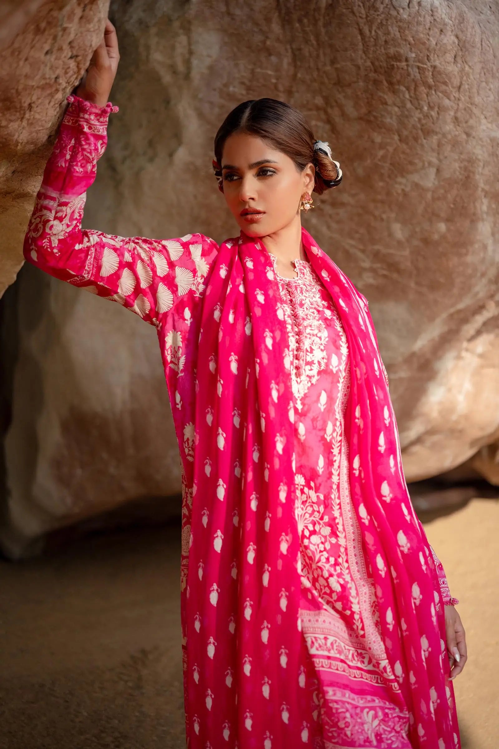 Sana Safinaz - Ethnic Symphony Block Print Ensemble