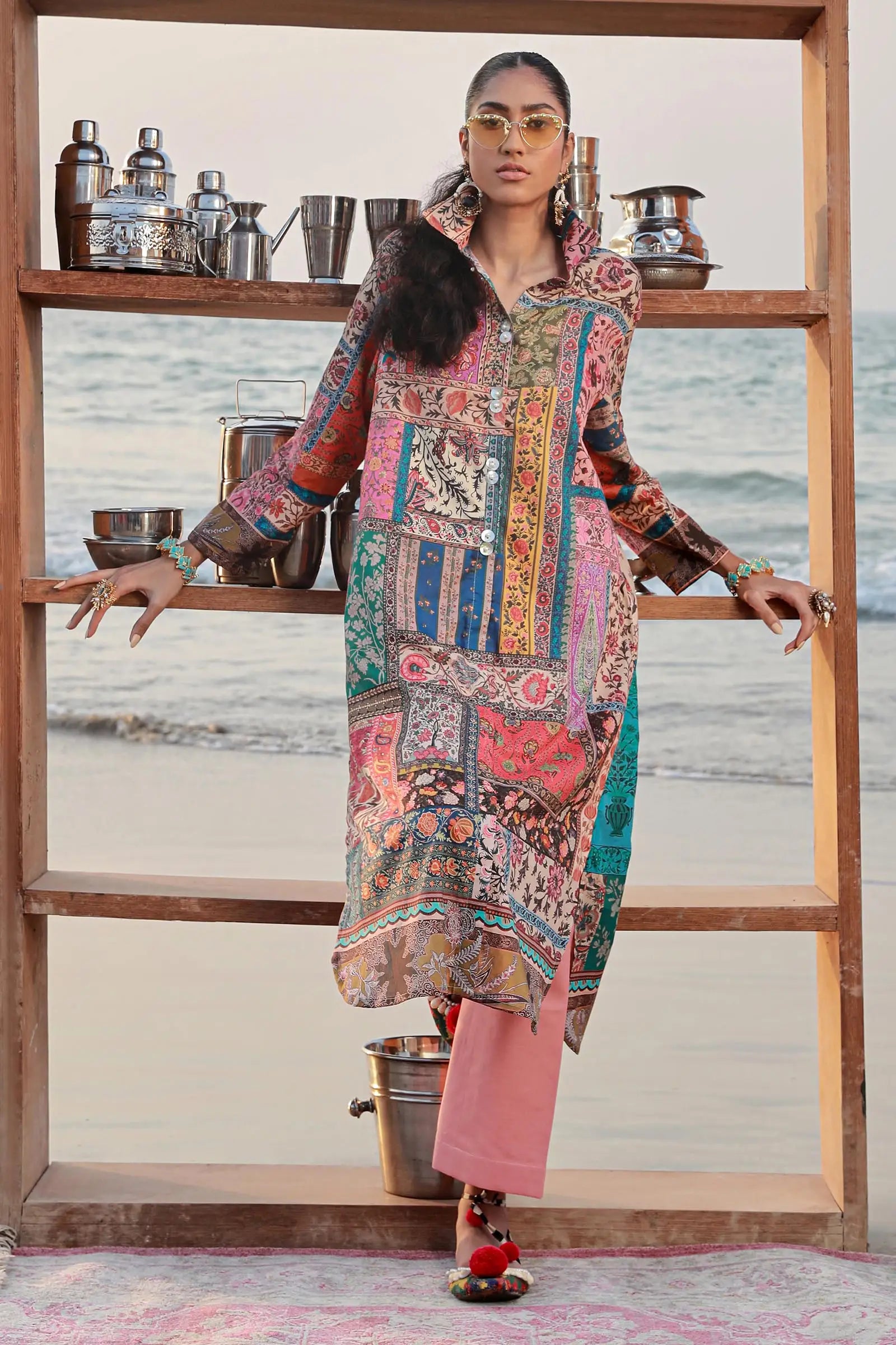 Sana Safinaz - Whimsical Patchwork Comfort Ensemble