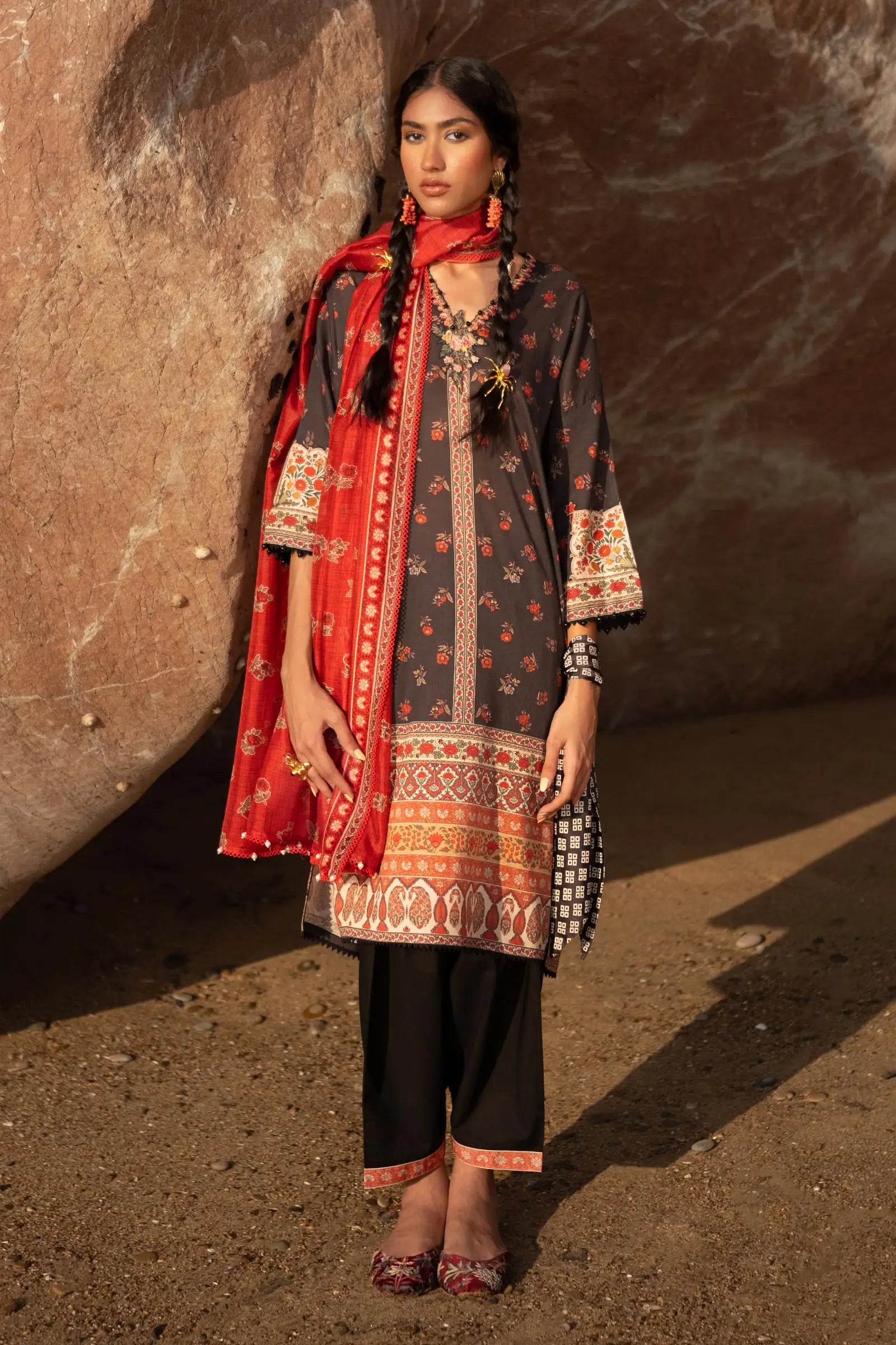 Sana Safinaz - Cascading Botanical Charm Ensemble