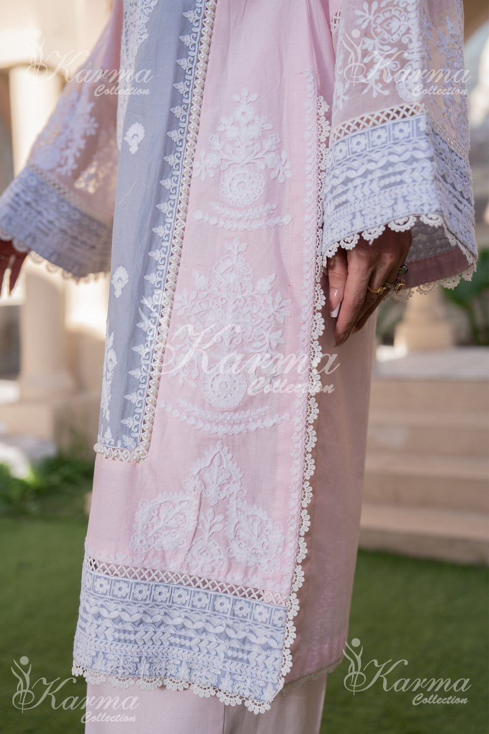 Karma - Pastel Dreams Embroidered Ensemble