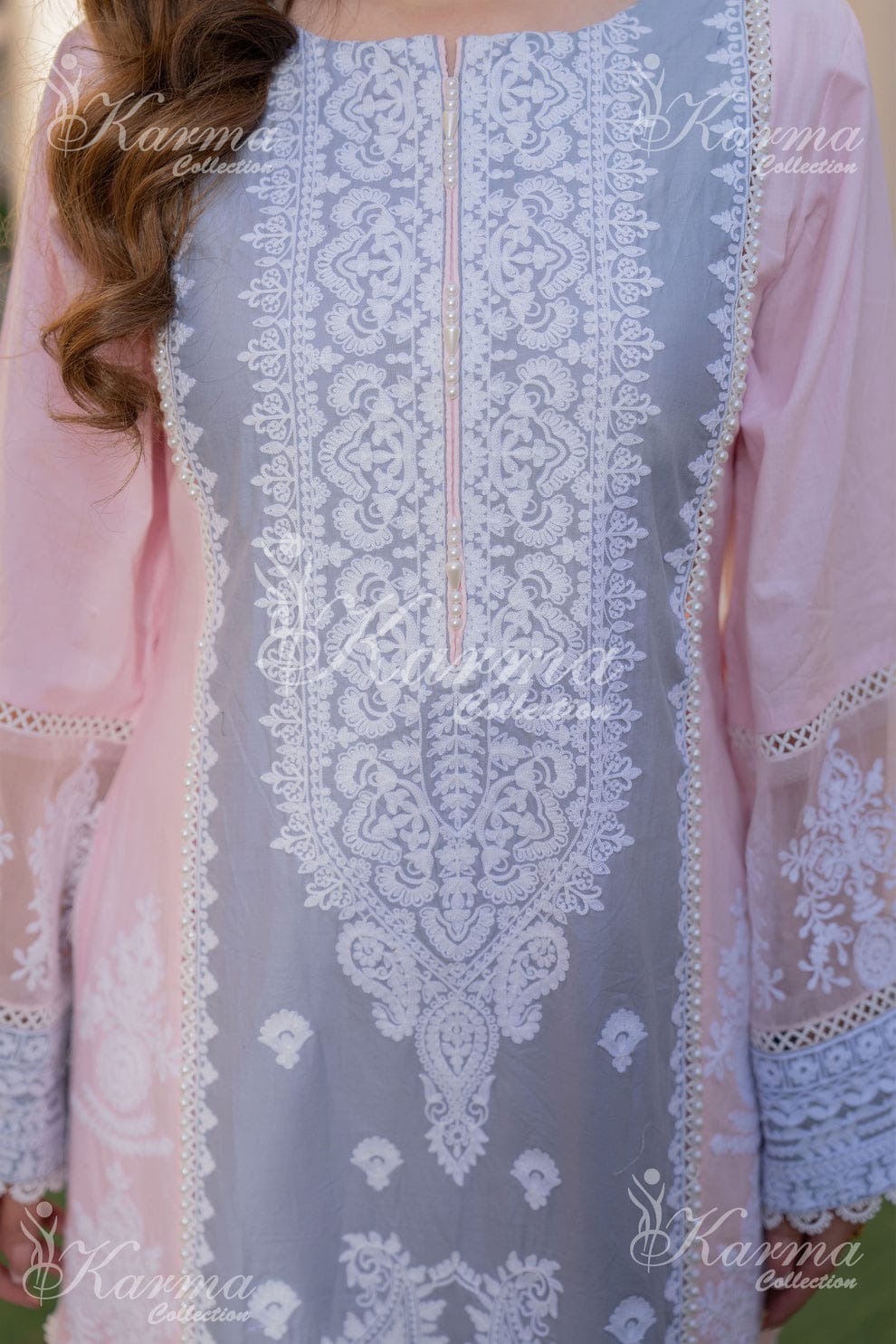 Karma - Pastel Dreams Embroidered Ensemble