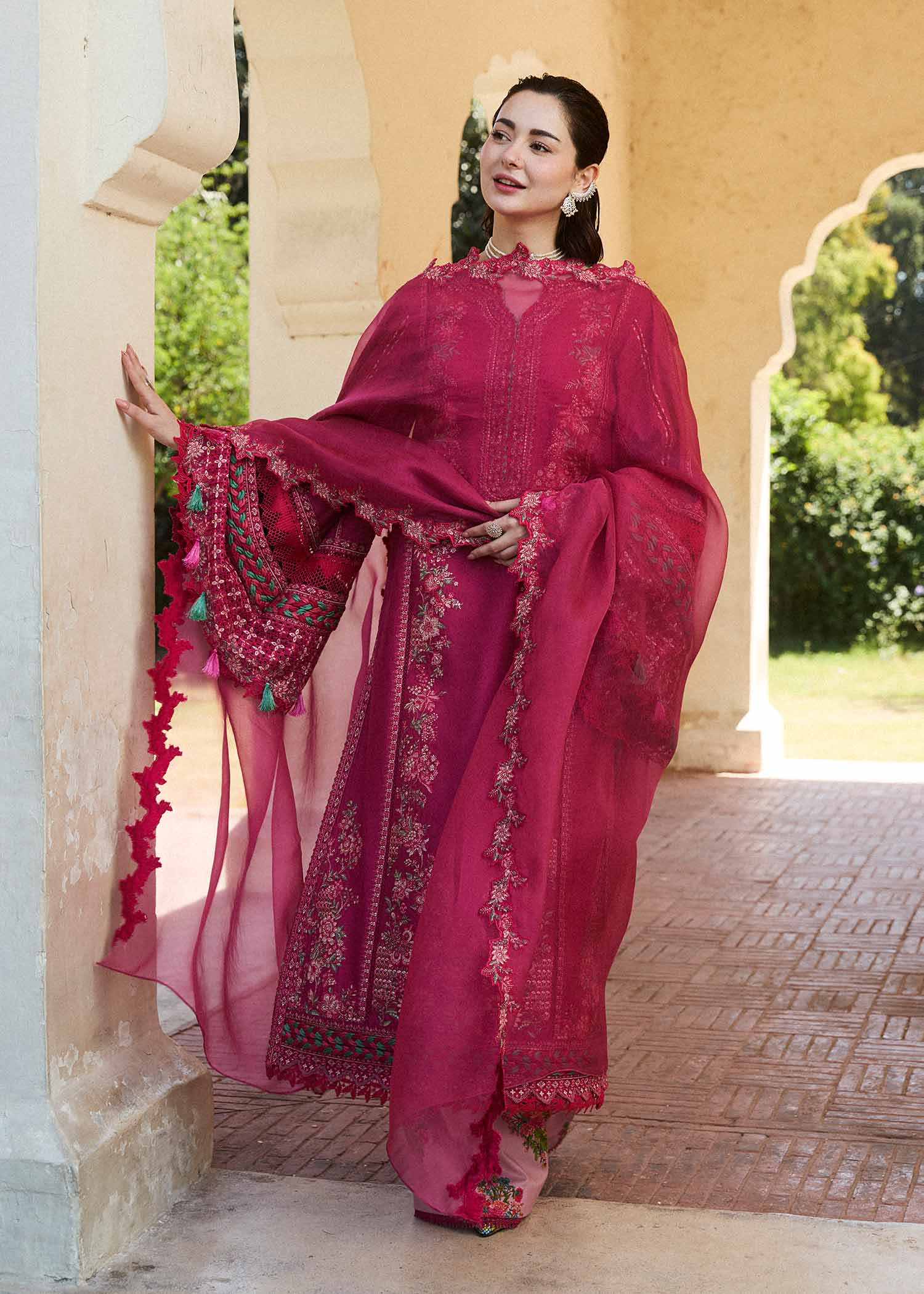 Hussain Rehar - Deep Pink Elegance Ensemble