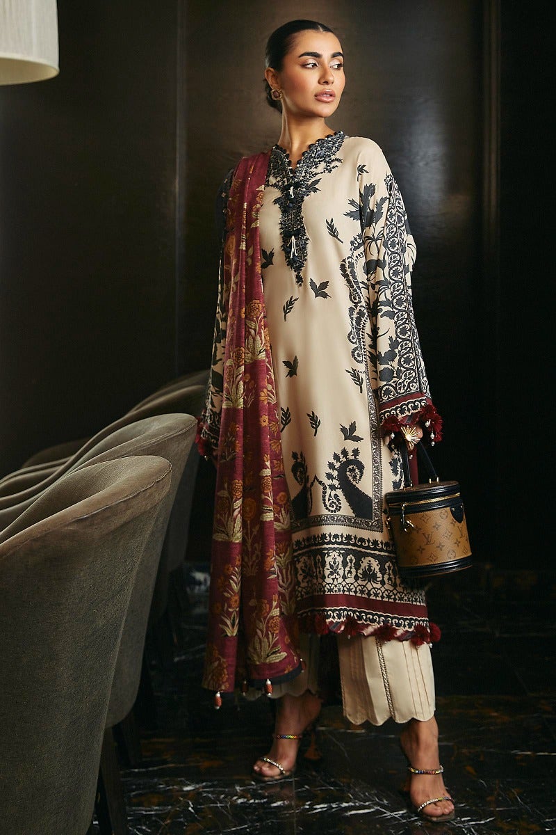 Paisley Serenade: Linen & Khaddar Ensemble Winter Collection