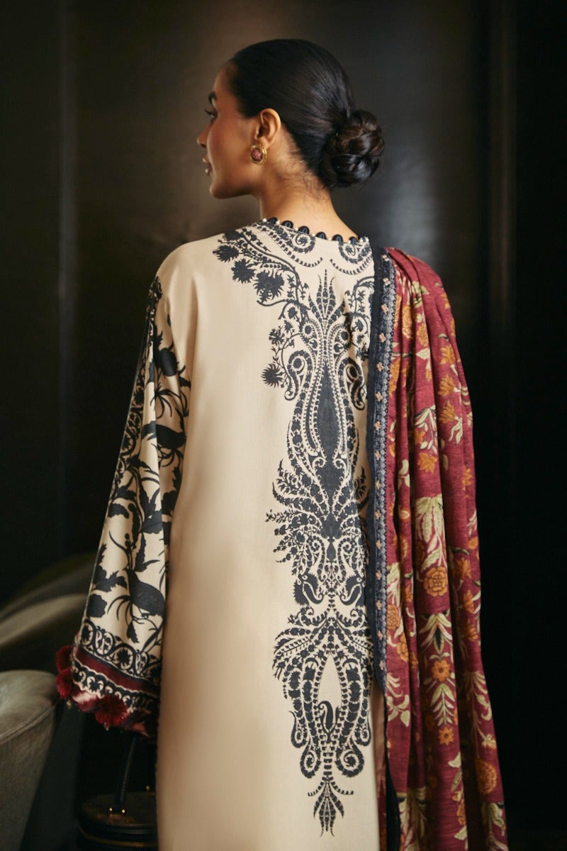 Paisley Serenade: Linen & Khaddar Ensemble Winter Collection