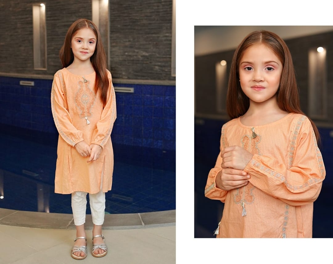 Peach Petal Delight Kurti