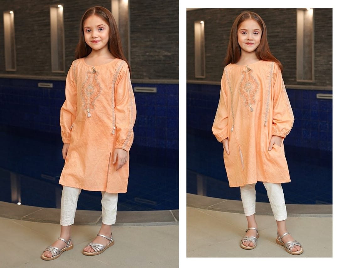 Peach Petal Delight Kurti